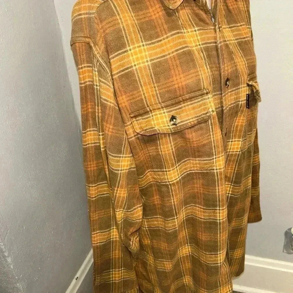 Woolrich Shirt Jacket Shacket Sz Large GUC Full Snap flannel - Picture 3 of 5